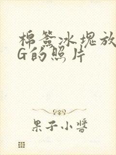 棉签冰块放入PG的照片