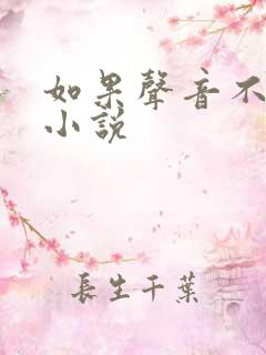 如果声音不记得小说