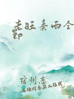 老旺秦雨全部章节