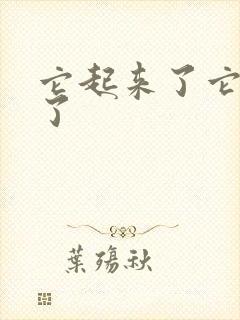 它起来了它想你了