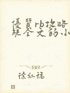 优质rb攻略系统全文的小说