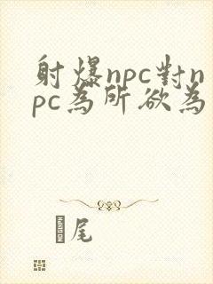 射爆npc对npc为所欲为的世界