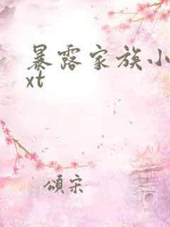 暴露家族小说txt