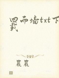 四面墙txt下载