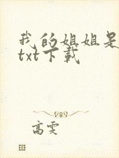 我的姐姐是美女txt下载