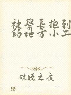 被学长抱到没人的地方小工具