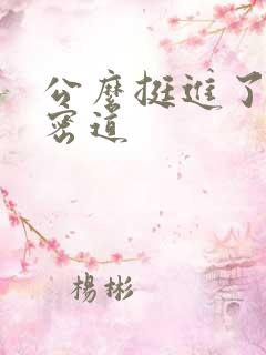 公么挺进了我的密道
