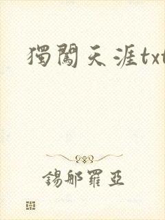 独闯天涯txt