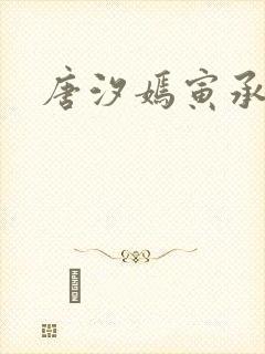 唐汐嫣寅承小说