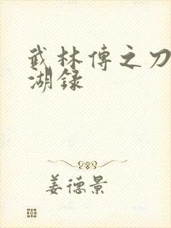 武林传之刀剑江湖录