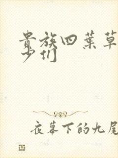 贵族四叶草的恶少们