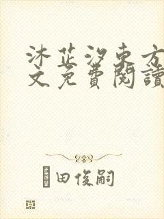 沐芷汐东方逸全文免费阅读