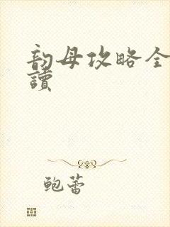 韵母攻略全文阅读