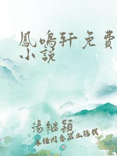 凤鸣轩免费言情小说