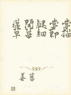 迈开腿尝尝你的草莓细节描写