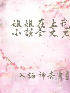 姐姐在上我在下小说全文免费阅读