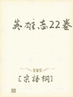 英雄志22卷