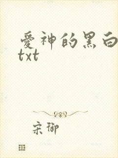 爱神的黑白羽翼txt