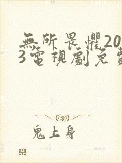 无所畏惧2023电视剧免费观看