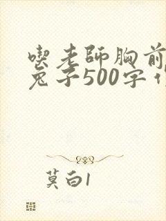 吃老师胸前的小兔子500字作文