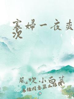 寡妇一夜爽了六次