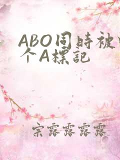 ABO同时被四个A标记