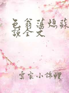 色翁荡熄苏钥小说全文