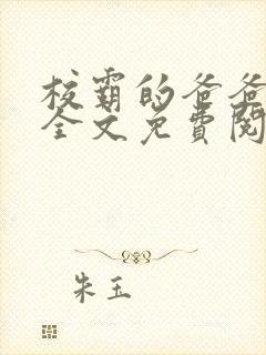 校霸的爸爸小说全文免费阅读