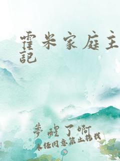 霍米家庭主妇日记