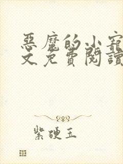 恶魔的小宠儿全文免费阅读