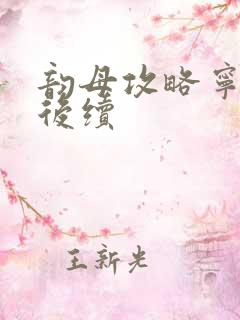 韵母攻略宁秋婉后续