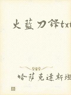 火蓝刀锋txt