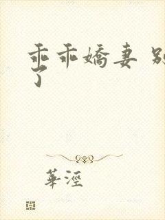 乖乖娇妻 别闹了