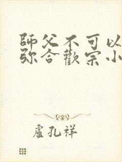 师父不可以限弥弥合欢宗小说
