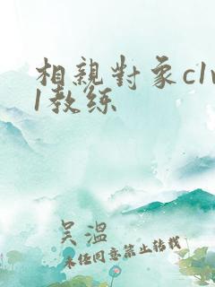 相亲对象c1v1教练