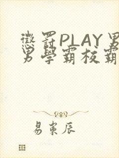 惩罚PLAY男男学霸校霸
