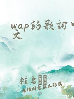 wap的歌词中文