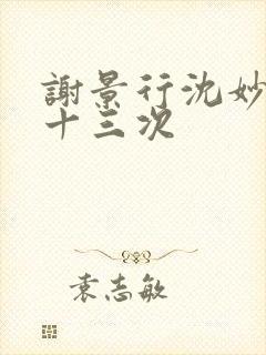 谢景行沈妙一夜十三次