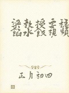 梁教授要稳住肉馅水饺视频