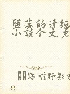 堕落的清纯校花小说全文免费