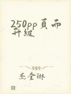 250pp页面升级