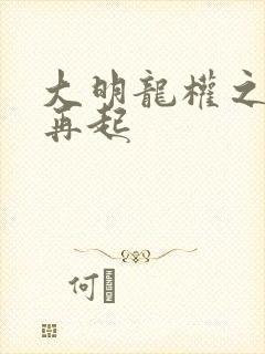 大明龙权之风云再起