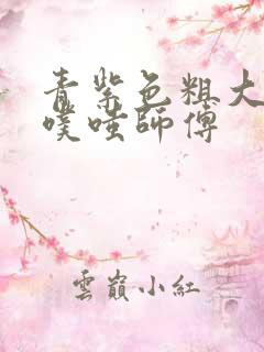 青紫色粗大进出噗嗤师傅