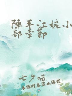 阵平江婉小说全部章节