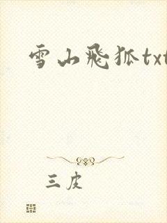 雪山飞狐txt