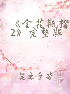 《金花瓶楷梅花2》完整版