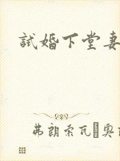 试婚下堂妻