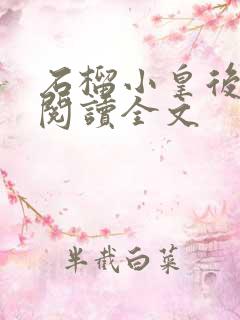 石榴小皇后免费阅读全文