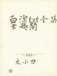 白洁txt全集笔趣阁