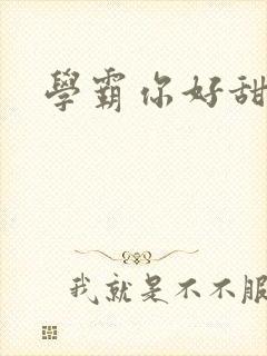 学霸你好甜小说